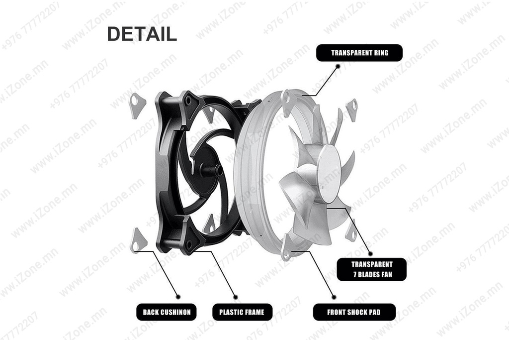 Fan Led RGB 120mm