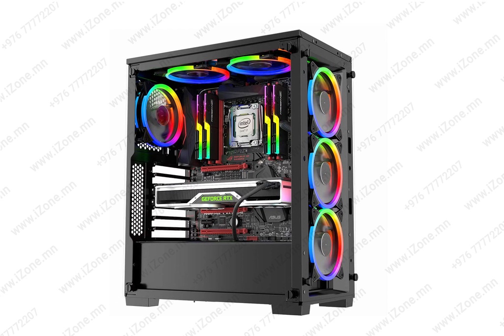 Fan Led RGB Changes Color 6-pin 120mm