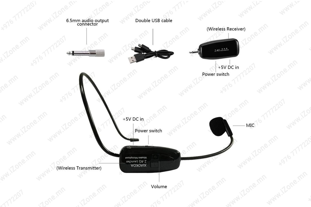 Microphone WiFi 2.4G