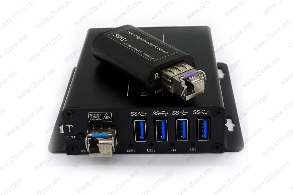 Fiber Optical Extender 4-Port USB 3.0 Universal