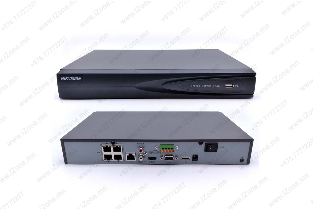 Hikvision 4Ch NVR 4PoE 4K H.265 DS-7604NI-Q1/4P
