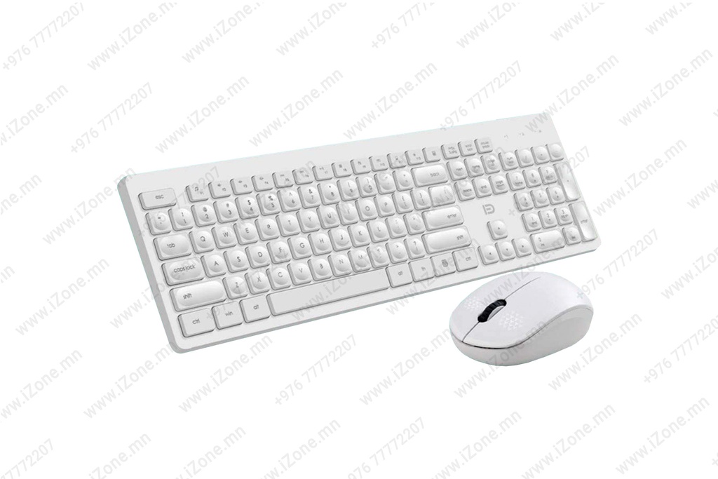 Keyboard Mouse Wireless Desktop ik7830 White Decdeal
