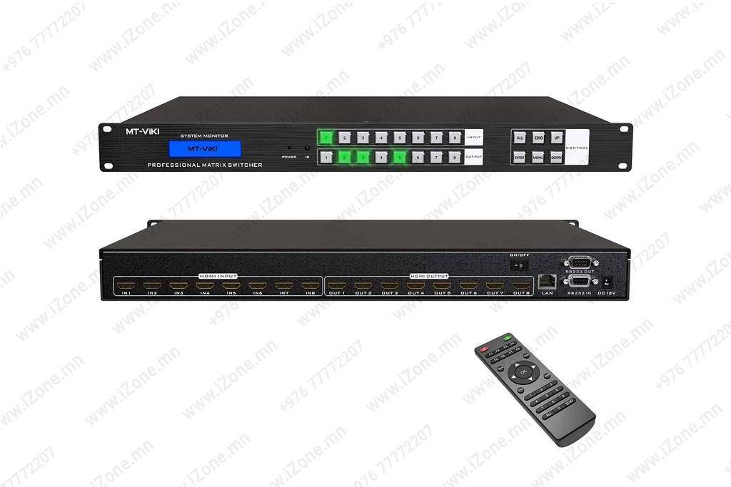 HDMI Matrix Switch 8 in 8 out MT-HD0808 4K@30&60Hz