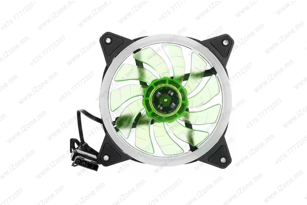 Fan Led Green 120x120mm