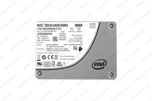 [006'049'001] SSD*S 960GB Intel DC-S4510 DELL EMC