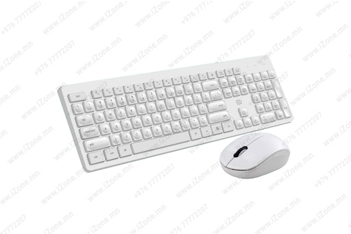 [011'071'002] Keyboard Mouse Wireless Desktop ik7830 White Decdeal