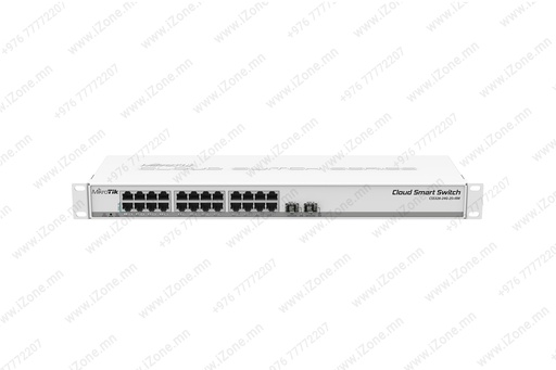 [023'022'002] Network Switch Managed L2 (PoE) CSS326-24G-2S+RM MikroTik