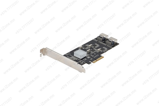 [025'061'007] PCIe Card Adapter X4 SATA 6G 8-port