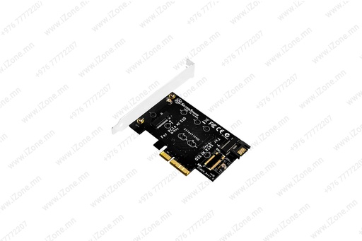 [025'061'005] PCIe Card Adapter x4 SATA 6G 2-port  M.2 NVMe, M.2 SATA